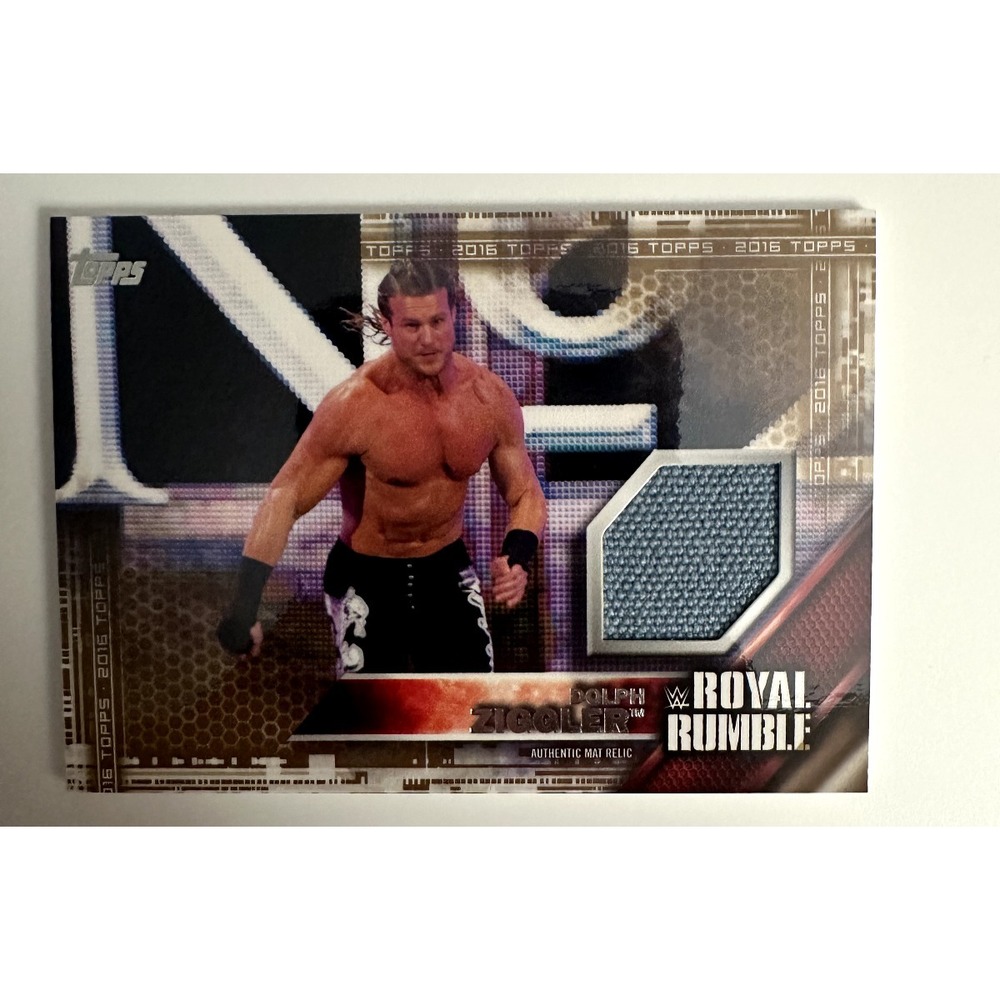 2016 Topps WWE Then Now Forever - Royal Rumble Mat Relic Dolph Ziggler /50